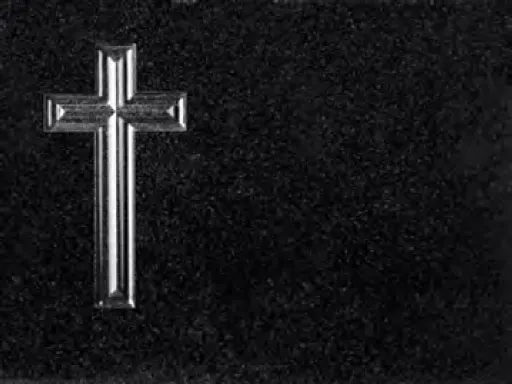 lápida curz negra marmoels cardona